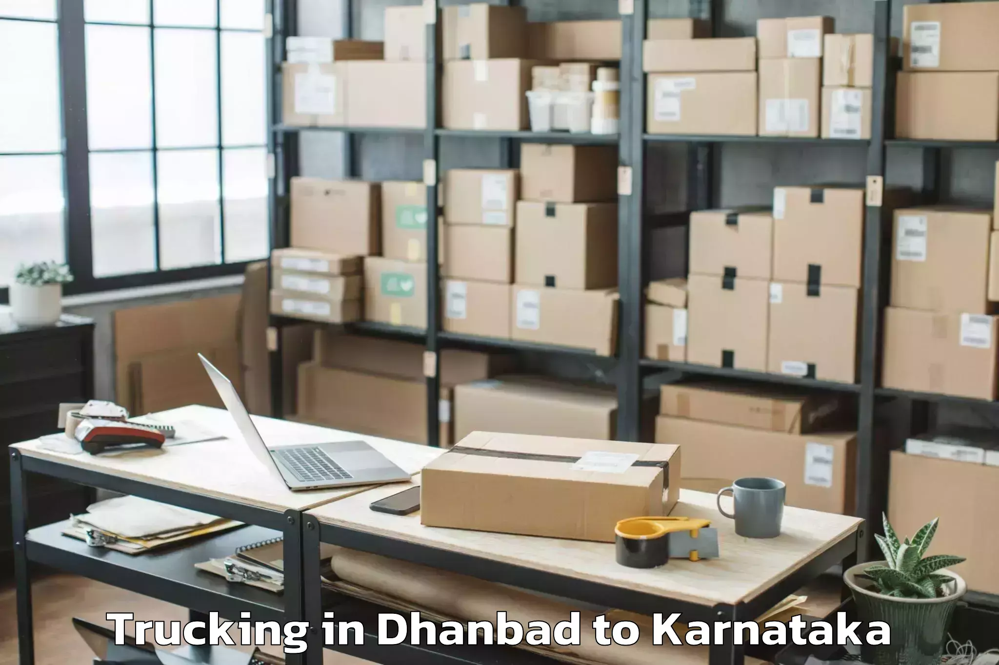 Book Dhanbad to Mangalore Port Trucking Online